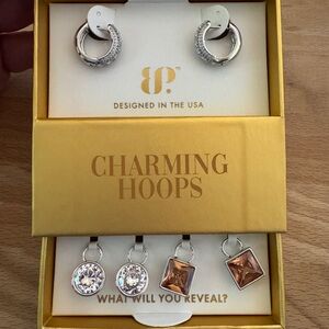 BP Charming Hoops - rodium